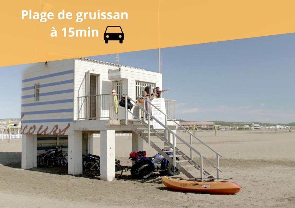 L'Orchidee, Proche De La Gare Avec Clim Et Terrasse Narbona Exterior foto