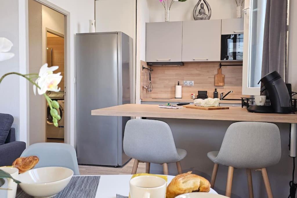 L'Orchidee, Proche De La Gare Avec Clim Et Terrasse Narbona Exterior foto