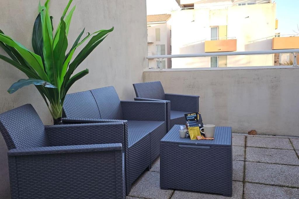 L'Orchidee, Proche De La Gare Avec Clim Et Terrasse Narbona Exterior foto