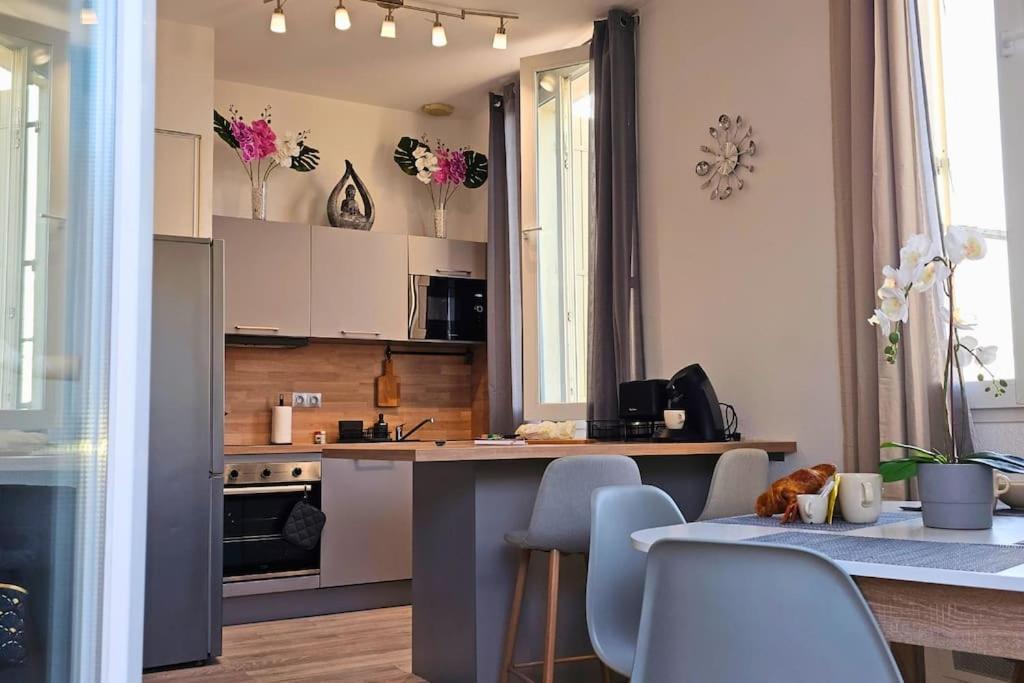 L'Orchidee, Proche De La Gare Avec Clim Et Terrasse Narbona Exterior foto